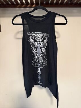 Damascus Apparel black cyberpunk goth tank top rave alternative streetwear rare